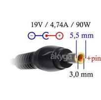 19v 4.74a - Akyga notebook power adapter AK-ND-27 19V/4.74A 90W 5.5x3.0 mm + pin SAMSUNG - 3 nuotrauka