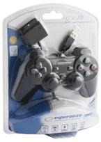 ps3 pultelis - ESPERANZA EG106 CORSAIR - ŽAIDIMŲ PULTAS SU VIBRACIJOMIS PC / PS2 / PS3 - 6 nuotrauka
