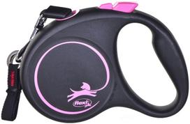 pavadelis flexi m - FLEXI Black Design M Cord 5 m pink automatinis pavadėlis - 1 nuotrauka