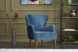 kede fotelis - Kalune Design Sparno kėdė Karina - Mėlyna - 5 nuotrauka