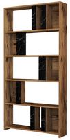 Kalune Design Knygų lentynas Lima - Walnut, Juodas Marble