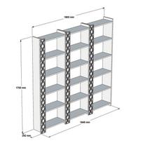 graikiniai riesutai - Pastatoma lentyna Kalune Design City 3, ruda/kreminė - 4 nuotrauka