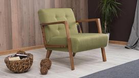 zali foteliai - Kalune Design Sparno kėdė Kemer - Žalias - 4 nuotrauka