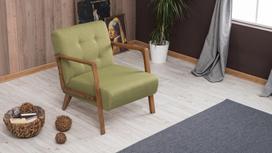 zali foteliai - Kalune Design Sparno kėdė Kemer - Žalias - 5 nuotrauka