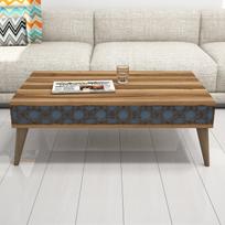 graikiniai riesutai - Kavos staliukas Kalune Design 845, rudas/pilkas - 3 nuotrauka