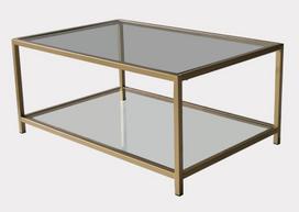 stalas 60 40 - Kavos staliukas Kalune Design Astro, aukso spalvos - 1 nuotrauka