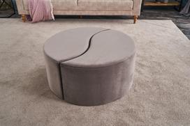 taburetes ir - Kalune Design Pouffe. Alis Puf - Mink - 2 nuotrauka