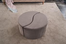 taburetes ir - Kalune Design Pouffe. Alis Puf - Mink - 3 nuotrauka