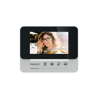Orno Philips WelcomeEye AddCompact monitorius, skirtas išplėsti WelcomeEye Compact seriją, 4,3 colio ekranas, vartų valdymas, domofonas