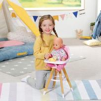 leles maitinimo kedute - Amo Toys Zapf BABY born Highchair Lėlės aukšta kėdutė - 3 nuotrauka