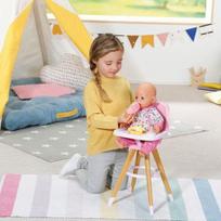 leles maitinimo kedute - Amo Toys Zapf BABY born Highchair Lėlės aukšta kėdutė - 5 nuotrauka