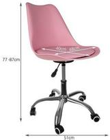 biuro kedes rozine - Biuro kėdė VLX Swivel Office 330661, rožinė - 3 nuotrauka