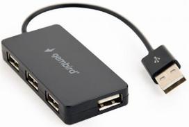 usb 4 port hub - GEMBIRD 4-port USB hub UHB-U2P4-04 Black - 1 nuotrauka
