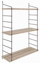 Pakabinama lentyna Kalune Design Armoni 3, ruda/juoda