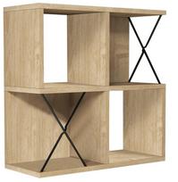 Pakabinama lentyna Kalune Design Extra Square, šviesiai ruda/juoda