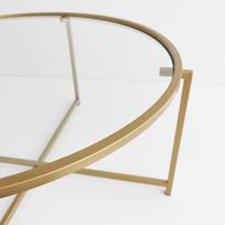 kavos staliukai aukso - Kavos staliukas Kalune Design Gold Sun, aukso spalvos - 2 nuotrauka