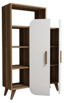 Pastatoma lentyna Kalune Design 845, 132 cm, ruda/balta