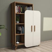 graikiniai riesutai - Pastatoma lentyna Kalune Design 845, 132 cm, ruda/smėlio spalvos - 2 nuotrauka