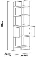 esbi - Pastatoma lentyna Kalune Design Esbi 102, balta - 4 nuotrauka