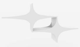 Pakabinama lentyna Kalune Design Wall Shelf 775, 135 cm, baltos spalvos