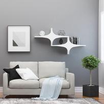 balta pakabinama lentyna - Pakabinama lentyna Kalune Design Wall Shelf 775, 135 cm, baltos spalvos - 2 nuotrauka