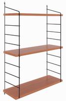 Pakabinama lentyna Kalune Design Armoni 3, juoda/ruda