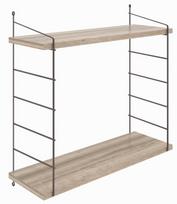 Pakabinama lentyna Kalune Design Armoni 2, ruda/juoda