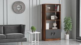 graikiniai riesutai - Kalune Design Knygų lentynas Vario D - Baroque, Anthracite - 4 nuotrauka