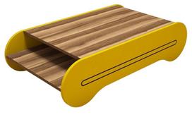 graikiniai riesutai - Kavos staliukas Kalune Design 845(II), rudas/geltonas - 1 nuotrauka