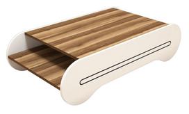 graikiniai riesutai - Kavos staliukas Kalune Design 845, rudas/baltas - 1 nuotrauka