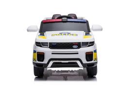 elektromobilis policijos - Akumuliatorinė mašina LEAN Toys Police, balta - 2 nuotrauka