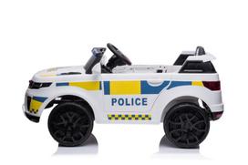 elektromobilis policijos - Akumuliatorinė mašina LEAN Toys Police, balta - 3 nuotrauka