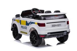 elektromobilis policijos - Akumuliatorinė mašina LEAN Toys Police, balta - 5 nuotrauka