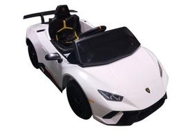 lamborghini huracan - Akumuliatorinė mašina LEAN Toys Lamborghini Huracan, balta - 3 nuotrauka