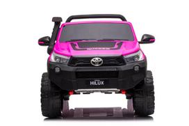 elektromobilis vaikiska masina - Akumuliatorinė mašina LEAN Toys Toyota Hilux, rožinė - 3 nuotrauka