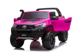 elektromobilis vaikiska masina - Akumuliatorinė mašina LEAN Toys Toyota Hilux, rožinė - 4 nuotrauka