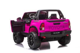 elektromobilis vaikiska masina - Akumuliatorinė mašina LEAN Toys Toyota Hilux, rožinė - 5 nuotrauka