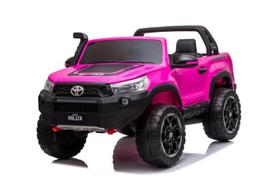 elektromobilis vaikiska masina - Akumuliatorinė mašina LEAN Toys Toyota Hilux, rožinė - 6 nuotrauka