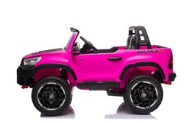 elektromobilis vaikiska masina - Akumuliatorinė mašina LEAN Toys Toyota Hilux, rožinė - 7 nuotrauka