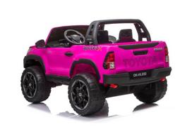 elektromobilis vaikiska masina - Akumuliatorinė mašina LEAN Toys Toyota Hilux, rožinė - 8 nuotrauka