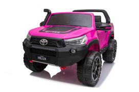 elektromobilis vaikiska masina - Akumuliatorinė mašina LEAN Toys Toyota Hilux, rožinė - 9 nuotrauka