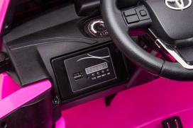 elektromobilis vaikiska masina - Akumuliatorinė mašina LEAN Toys Toyota Hilux, rožinė - 11 nuotrauka