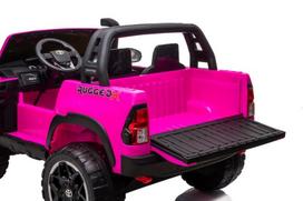 elektromobilis vaikiska masina - Akumuliatorinė mašina LEAN Toys Toyota Hilux, rožinė - 16 nuotrauka