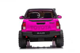 elektromobilis vaikiska masina - Akumuliatorinė mašina LEAN Toys Toyota Hilux, rožinė - 17 nuotrauka