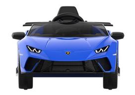 lamborghini elektromobilis - Akumuliatorinė mašina LEAN Toys Lamborghini Huracan, mėlyna - 2 nuotrauka