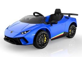 lamborghini elektromobilis - Akumuliatorinė mašina LEAN Toys Lamborghini Huracan, mėlyna - 3 nuotrauka