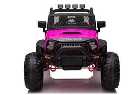 rozine masina - Akumuliatorinė mašina LEAN Toys Jeep JC666, rožinė - 2 nuotrauka