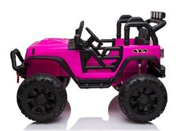 rozine masina - Akumuliatorinė mašina LEAN Toys Jeep JC666, rožinė - 3 nuotrauka