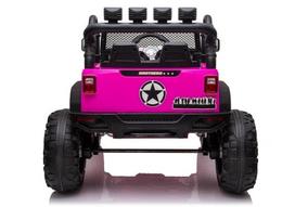 rozine masina - Akumuliatorinė mašina LEAN Toys Jeep JC666, rožinė - 5 nuotrauka