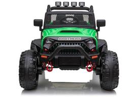 auto ledai - Akumuliatorinė mašina LEAN Toys Jeep JC666, žalia - 2 nuotrauka
